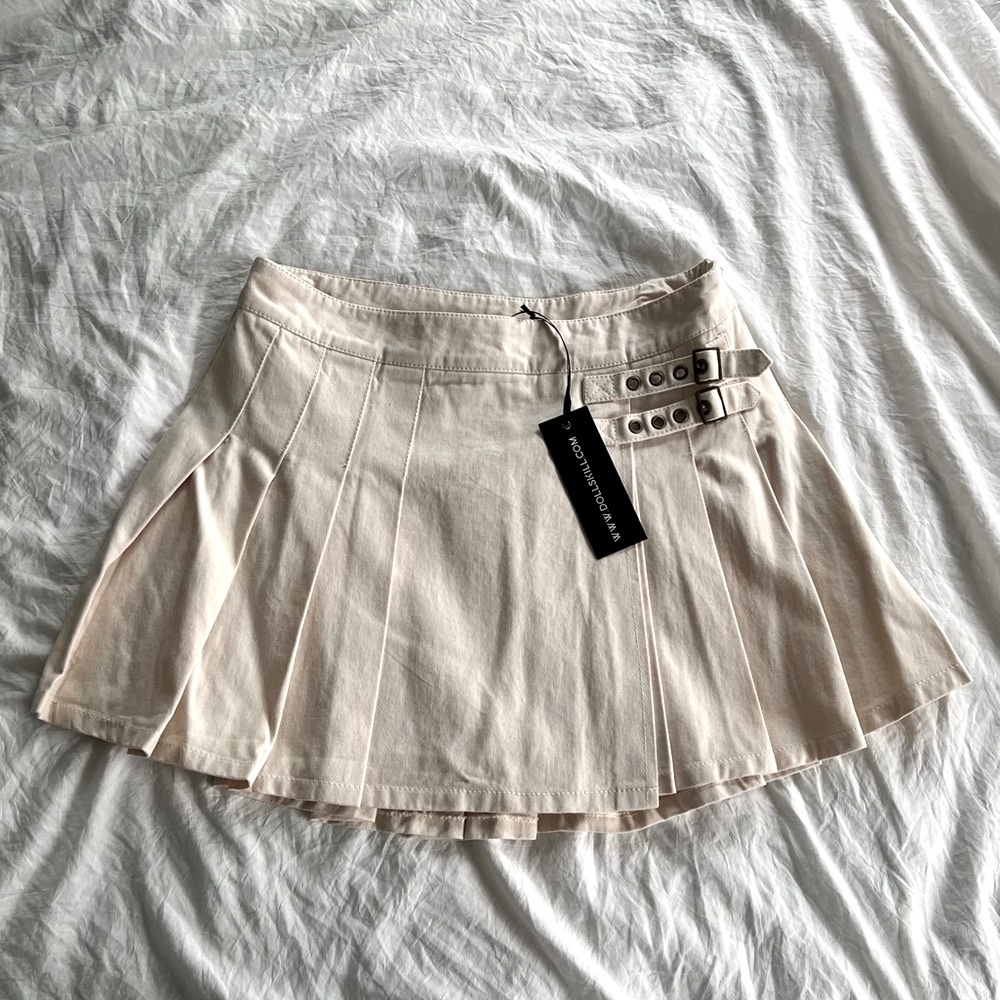 Dolls Kill Get Together Pleated Mini Skirt